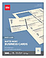 Office Depot® Brand Matte Business Cards, 2" x 3 1/2", Ivory, Pack Of 300 1 thumbnail image