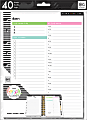 Happy Planner Classic Filler Paper, 40 Sheets, 7" x 9-1/4", Daily 1 thumbnail image