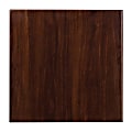 Flash Furniture Square High-Gloss Resin Table Top With Drop-Lip, 24", Walnut 1 thumbnail image
