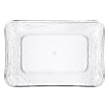 Amscan Hammered Rectangular Serving Tray, 9" x 12-1/2", Clear 1 thumbnail image