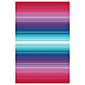Natco Area Rug, Multi Stripe, 52" x 79", Multicolor