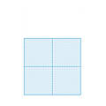 Flipside 1/4" Graph Dry-Erase Board Class Pack, 16" x 11" x 1/16", White/Blue, Pack Of 12