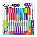 Sharpie® Glam Pop Permanent Markers, Ultra-Fine Point, Assorted Colors, Pack Of 24 Markers 1 thumbnail image