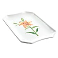 Martha Stewart Botanical Garden Fine Ceramic Serving Platter, 14”, White