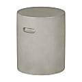 South Shore Bellulo Cylindrical Side Table, Greige