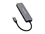 Verbatim 6-Port USB-C Essentials Multiport Hub, Gray