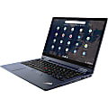 Lenovo ThinkPad C13 Yoga Gen 1 20UX001PUS 13.3" Touchscreen 2 in 1 Chromebook - Full HD - 1920 x 1080 - AMD 3150C  (2 Core) 2.40 GHz - 4 GB RAM - 32 GB Flash Memory - Abyss Blue - Chrome OS - AMD Radeon Graphics 1 thumbnail image