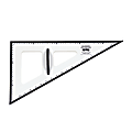 Learning Advantage Dry-Erase Magnetic 30/60/90 Degree Triangles, 22 1/2", Black/White, Pack Of 2