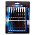 uni-ball® Vision™ Elite™ Liquid Ink Rollerball Pens, Micro Point, 0.5 mm, Black Barrels, Assorted Ink Colors, Pack Of 8