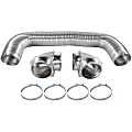 Certified Appliance Accessories Dryer Vent Duct Kit with Elbows - Aluminum - Silver 1 thumbnail image