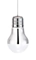 Zuo Modern Gilese Ceiling Lamp, Chrome/Clear 1 thumbnail image