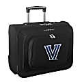 Denco Sports Luggage Rolling Overnighter With 14" Laptop Pocket, Villanova Wildcats, 14"H x 17"W x 8 1/2"D, Black