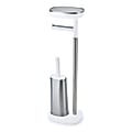 Joseph Joseph Stainless Steel Freestanding Toilet Paper Holder With Shelf And Toilet Brush, Silver 1 thumbnail image