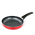 Oster Aluminum Nonstick Frying Pan With Bakelite Handle, 8”, Red