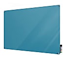 Ghent Harmony Magnetic Glass Unframed Dry-Erase Whiteboard, 36" x 48", Blue
