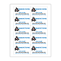 Custom Printed 3-Color Laser Sheet Labels And Stickers, 2" x 3-1/2" Rectangle, 10 Labels Per Sheet, Box Of 100 Sheets 1 thumbnail image