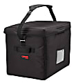 Cambro Delivery GoBags, 21" x 15" x 17", Black, Set Of 4 GoBags