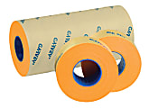 Garvey Price Marking Labels, Fluorescent Orange, 1,200 Labels Per Roll, Pack Of 9 Rolls