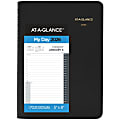 AT-A-GLANCE® 24-Hour 2026 Daily Appointment Book Planner, Black, Small, 5" x 8" 1 thumbnail image