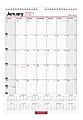 Office Depot® Brand Monthly Wall Calendar, 12" x 17", White, January To December 2021, OD301628