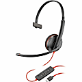 Poly Blackwire 3210 Monaural USB-C Headset +USB-C/A Adapter (Bulk) - Mono - USB Type C, Mini-phone (3.5mm) - 8X214A6 1 thumbnail image