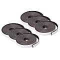 Dowling Magnets Adhesive Magnet Strip, 1/2" x 10', Black, Pack Of 6 Rolls 1 thumbnail image
