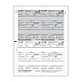 ComplyRight® 1099-R Pressure-Seal Tax Forms, 4-Up, Copy B/C/2/2, V-Fold Duplex, Laser, 11", White, Pack Of 500 Forms