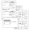 ComplyRight® W-2 Tax Form Set, 5-Part, Recipient Copy Only, 2-Up, 8-1/2" x 11", Pack Of 25 Forms And Envelopes