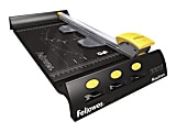 Fellowes NeutronRotary Trimmer - 1 x Blade(s) Cuts 10Sheet - 3.4" Height x 8.5" Width x 19.1" Depth - Plastic Base, Stainless Steel Blade - Black 1 thumbnail image