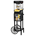 Nostalgia Electrics Vintage Popcorn Cart, Black