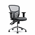 Click365 Flow Ergonomic Mesh Mid-Back Office Task Chair, Gray 1 thumbnail image