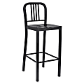 Lorell® Metal Bistro Chairs, Black, Set Of 2