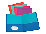 Oxford Letter Recycled Pocket Folder, 8 1/2" x 11", 100 Sheet Capacity, 2 Pocket(s), Assorted, 10% Recycled, 50 / Box, 52074 1 thumbnail image