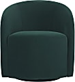 Lifestyle Solutions Eilidh Swivel Accent Guest Chair, Velvet, Green