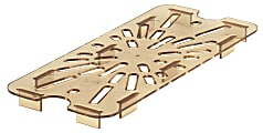 Cambro H-Pan High-Heat Drain Shelves For GN 1/9 Food Pans, Amber, Pack Of 6 Shelves 1 thumbnail image