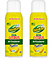 OdoBan Real Citrus Air Freshener, Lemon Scent, 10 Oz, Set Of 2 Spray Cans