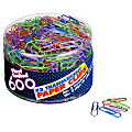 OIC® Translucent Vinyl Paper Clips, Box Of 600, No. 2, Assorted Colors 1 thumbnail image