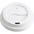 Genuine Joe Raised Siphole Hot Cup Lids - Round - 50 / Pack - White