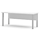 Bestar Pro-Linea 72”W Table Computer Desk With Square Metal Legs, White 1 thumbnail image