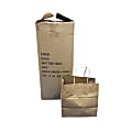 Island Plastic Bags Handled Paper Bags, 8" x 8" x 5", Pack Of 250