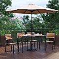 Flash Furniture Lark 7-Piece All-Weather Patio Set, 29-1/2”H x 30”W x 48”D, Tan 1 thumbnail image