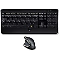 Logitech MX800 Combo Wireless Keyboard/Mouse - USB Wireless RF Keyboard - English, French - USB Wireless RF Mouse - Laser - 1500 dpi - Scroll Wheel - Compatible with PC