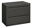 HON® Brigade® 700 36"W x 19-1/4"D Lateral 2-Drawer File Cabinet, Charcoal