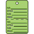 Office Depot® Brand Garment Tags, Perforated, 1 3/4" x 2 7/8", Green, Case Of 1,000