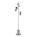 LumiSource Cannes Floor Lamp, 62-1/2"H, Silver