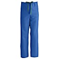 Medline ComfortEase™ Unisex Regular Non-Reversible Drawstring Cargo Scrub Pants, XL, Royal Blue 1 thumbnail image