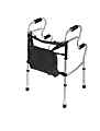 Medline Adult Stand-Assist 2-Button Folding Walkers, Gray, Case Of 2 1 thumbnail image