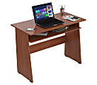 Inval Contemporary Engineered Wood Writing Desk With Storage Area, 29 1/16"H x 39 3/10"W x 19 3/5"D, Cedar