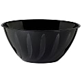 Amscan 2-Quart Plastic Bowls, 3-3/4" x 8-1/2", Jet Black, Set Of 8 Bowls
