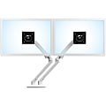 Ergotron Mounting Arm for LCD Monitor - White - 2 Display(s) Supported - 24" Screen Support - 40 lb Load Capacity - 75 x 75, 100 x 100 1 thumbnail image